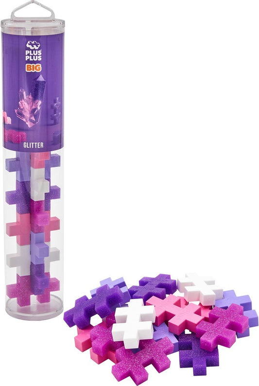 Plus-Plus | Big | Tube | Glitter | 15 stuks