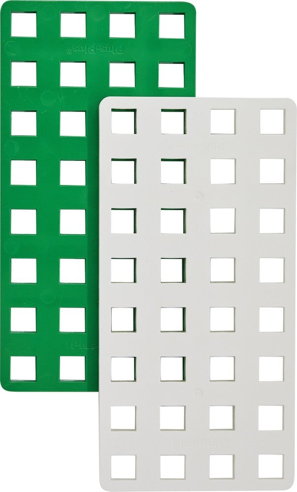 Plus-Plus | Big | Bouwplaat | Groen en wit | 2 stuks