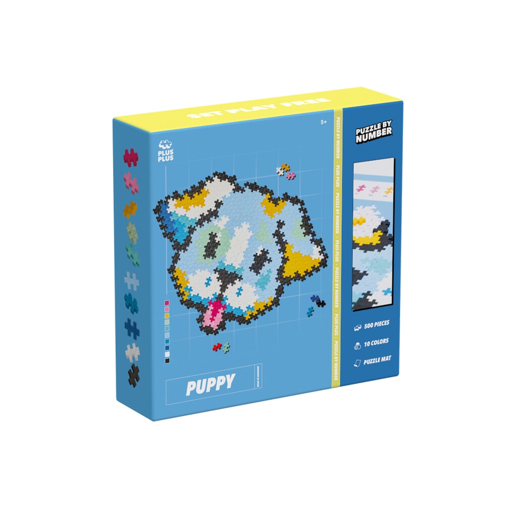 Plus-Plus | Puzzle by number | Puppy | 500 stuks