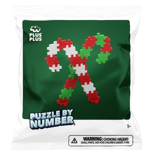 Plus-Plus | Puzzle by number | Candy canes | 40 stuks