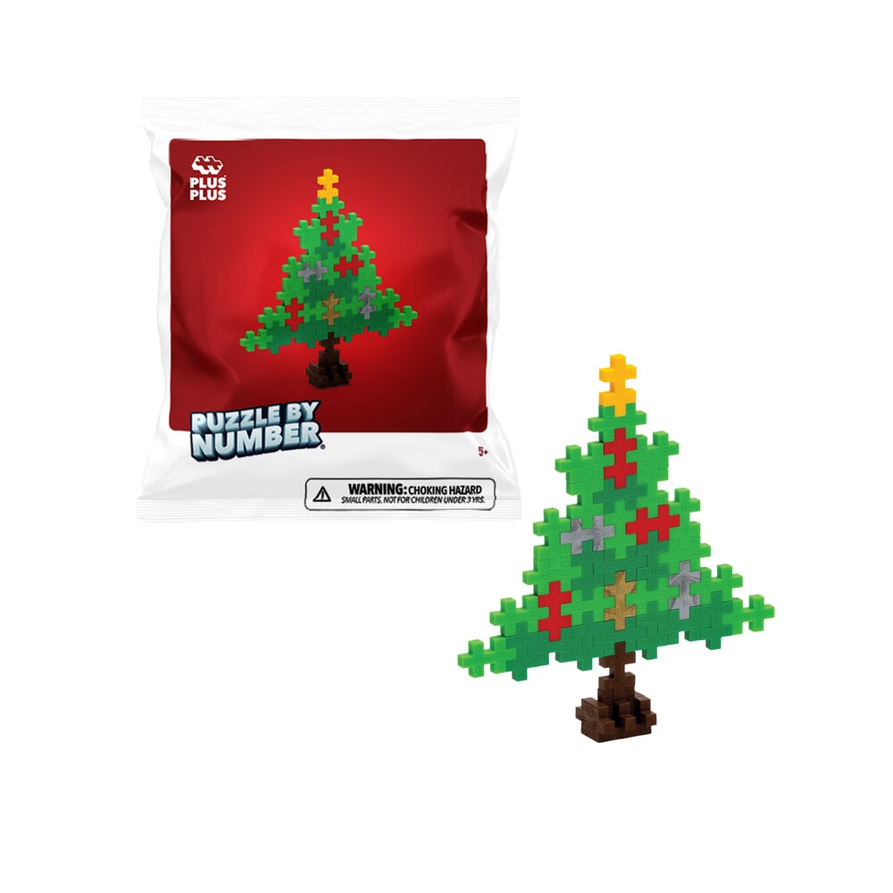 Plus-Plus | Puzzle by number | Kerstboom | 40 stuks