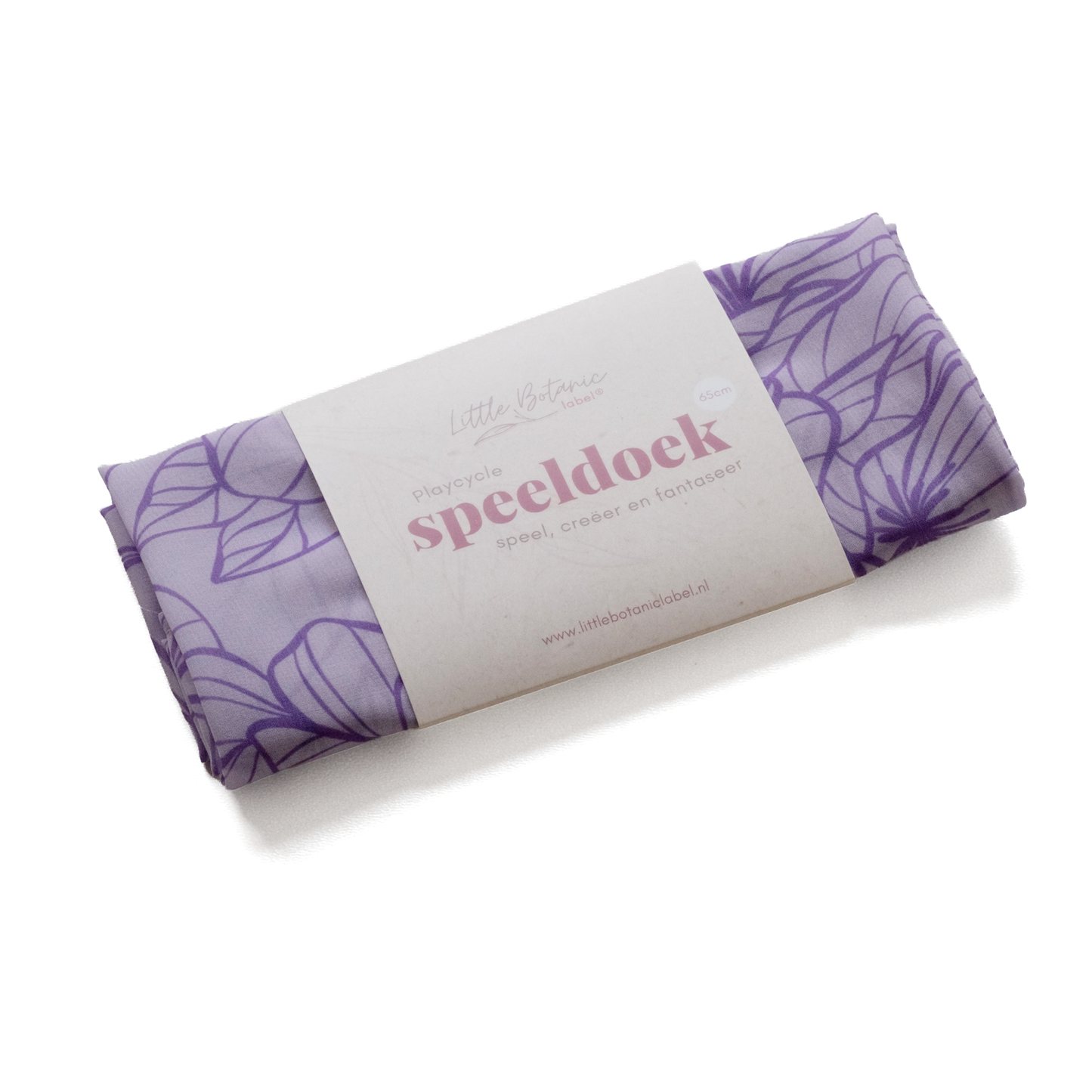 Little Botanic label | Playcycle speeldoek | Botanicals lila | Medium