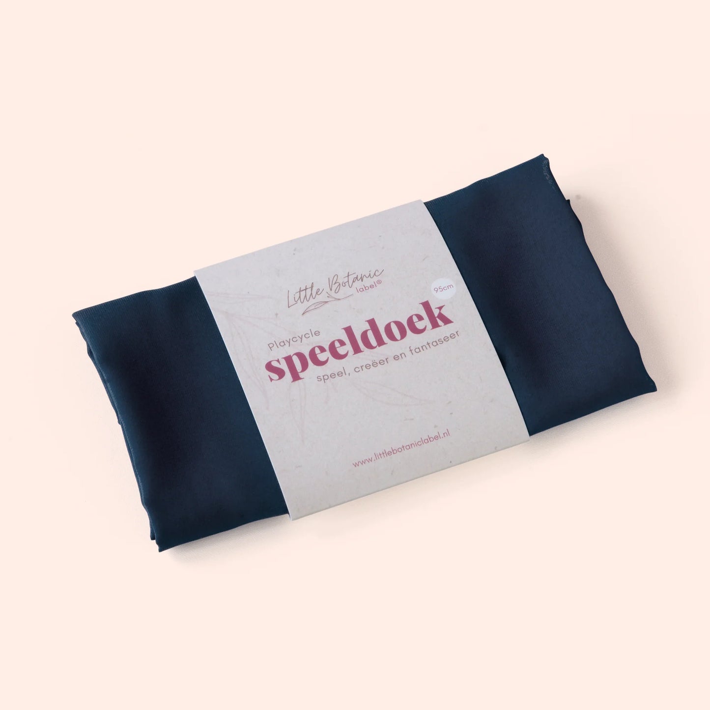 Little Botanic label | Playcycle speeldoek | Donkerblauw | Groot