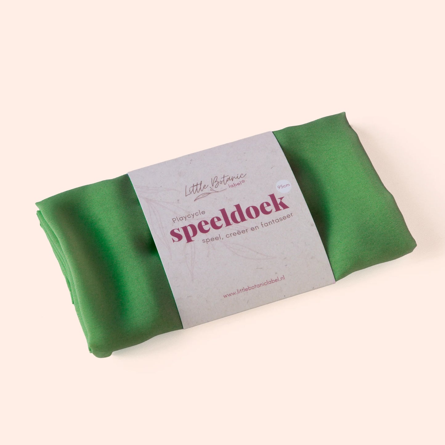 Little Botanic label | Playcycle speeldoek | Felgroen | Groot