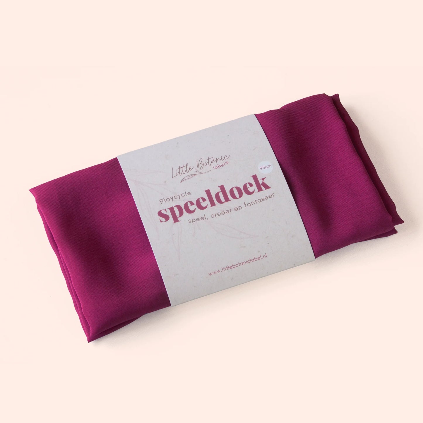 Little Botanic label | Playcycle speeldoek | Fuchsia | Groot