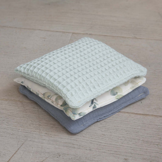 Little Botanic label | Sensorische pittenzakjes | Jeans | 3 stuks