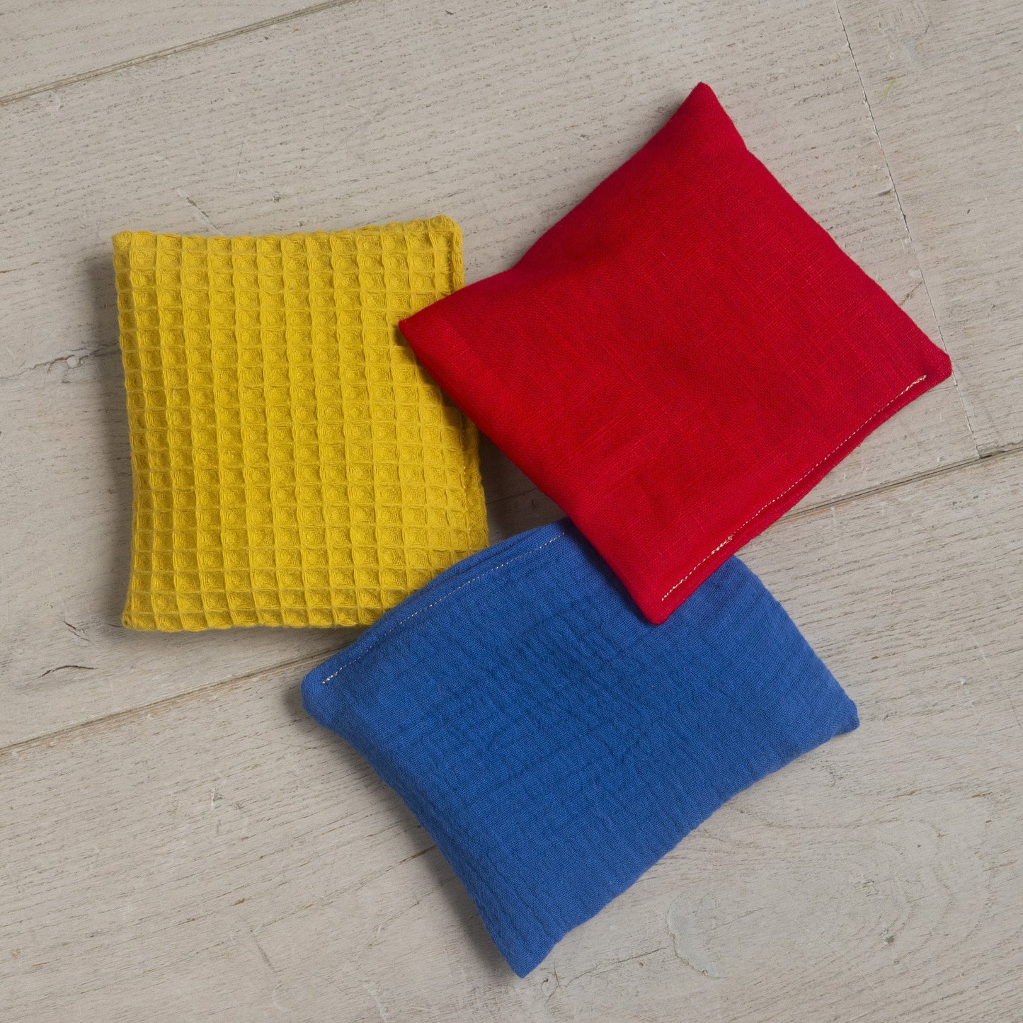 Little Botanic label | Sensorische pittenzakjes | Mini regenboog | 3 stuks