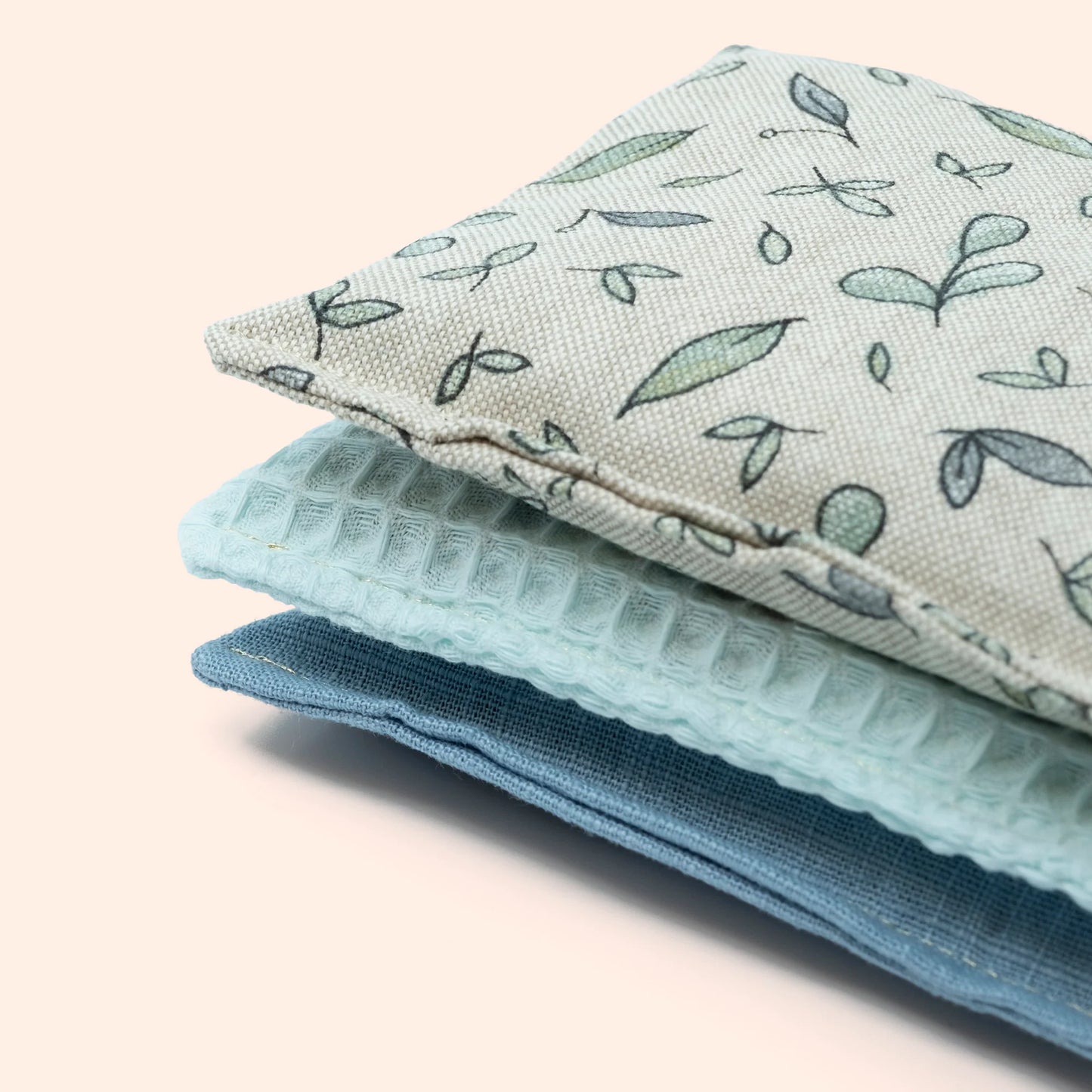 Little Botanic label | Sensorische pittenzakjes | Green jeans | 3 stuks