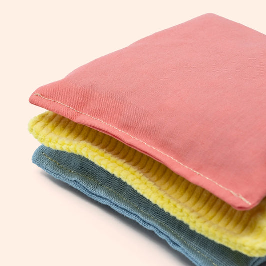 Little Botanic label | Sensorische pittenzakjes | Mini pastel | 3 stuks