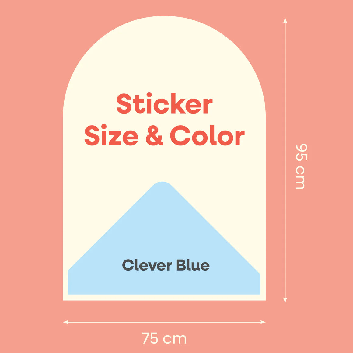 Cleverclixx | Magnetische muursticker | Clever Blue