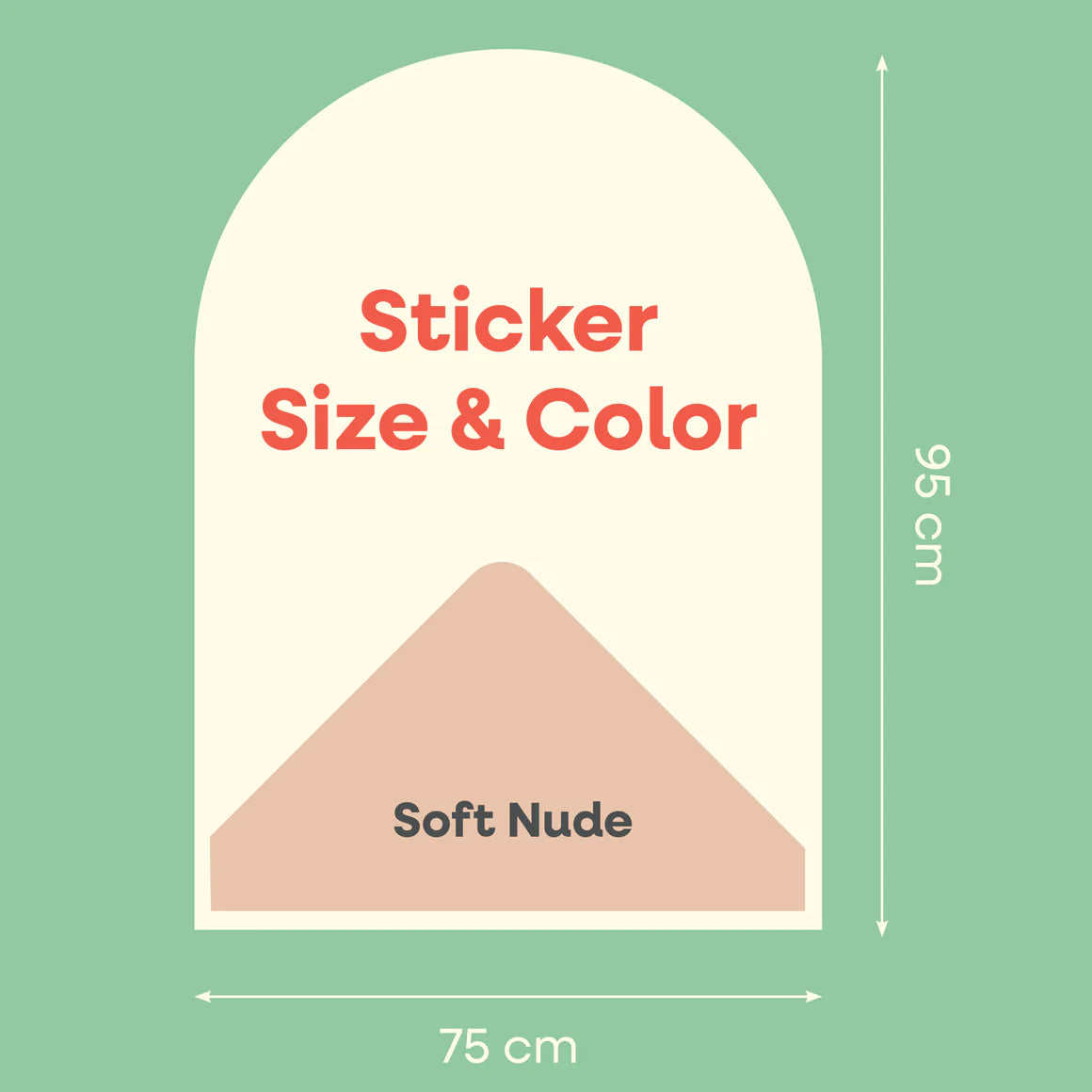 Cleverclixx | Magnetische muursticker | Soft Nude