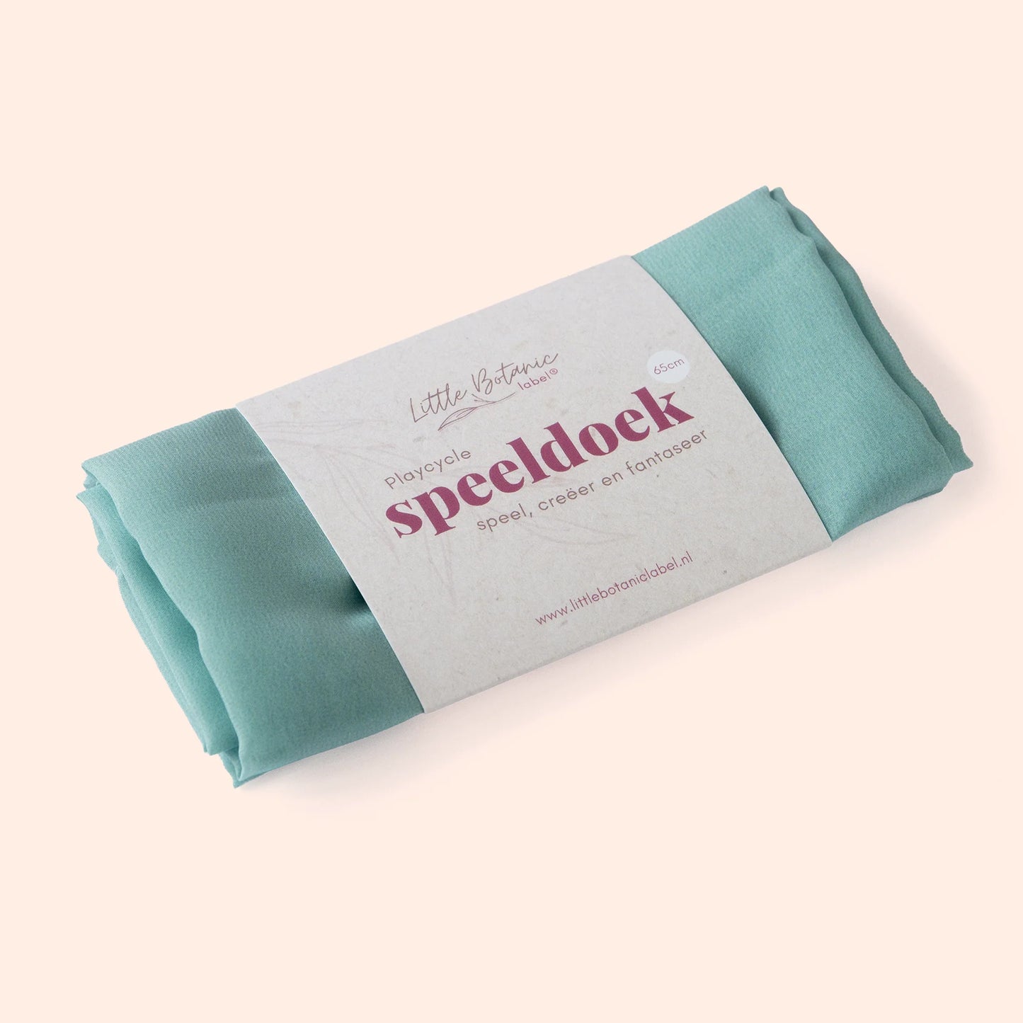 Little Botanic label | Playcycle speeldoek | Mint groen | Medium