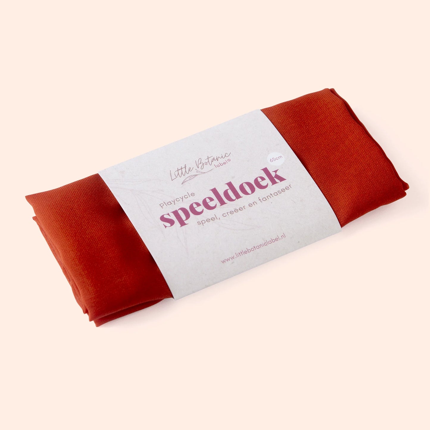 Little Botanic label | Playcycle speeldoek | Oranje | Medium