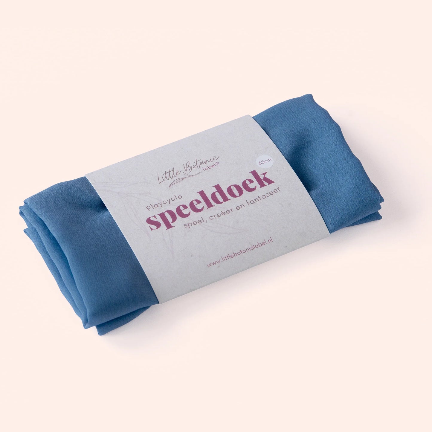 Little Botanic label | Playcycle speeldoek | Pastel blauw | Medium