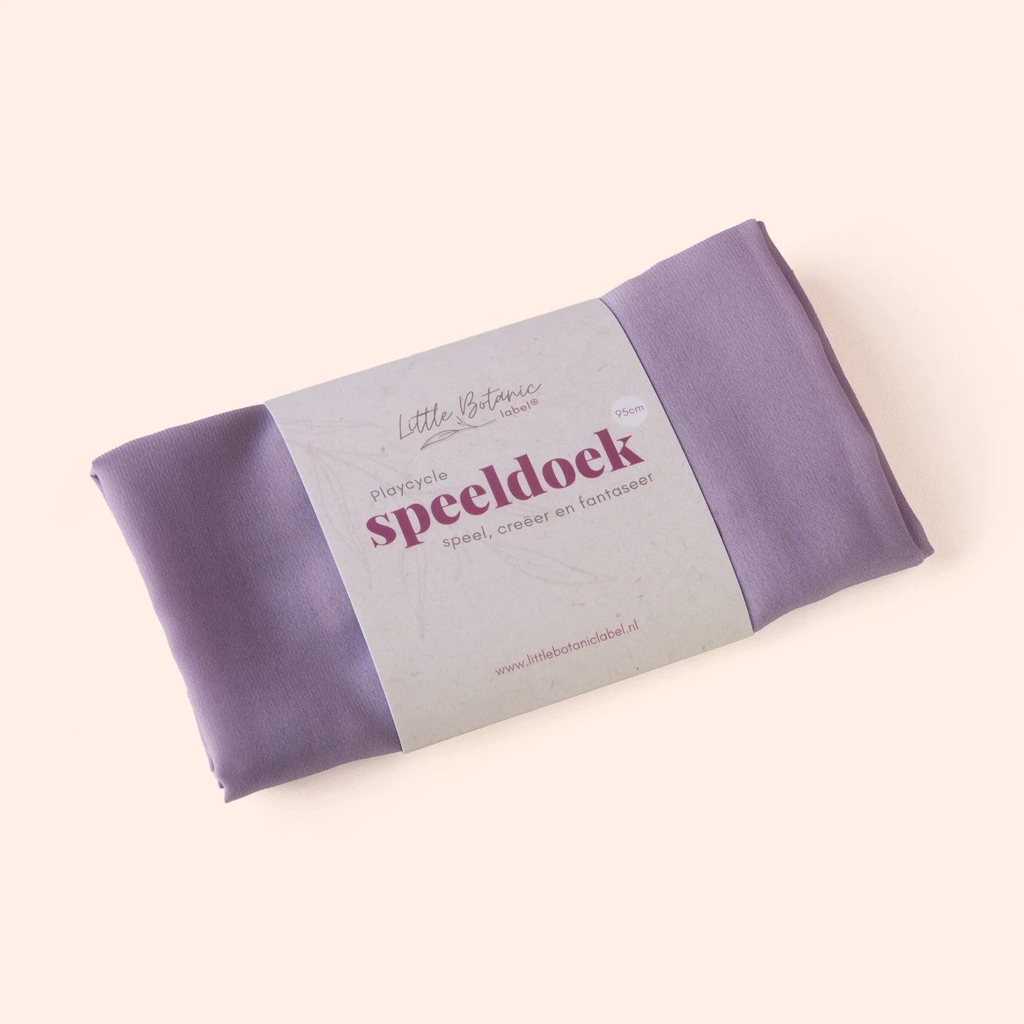 Little Botanic label | Playcycle speeldoek | Lila | Groot