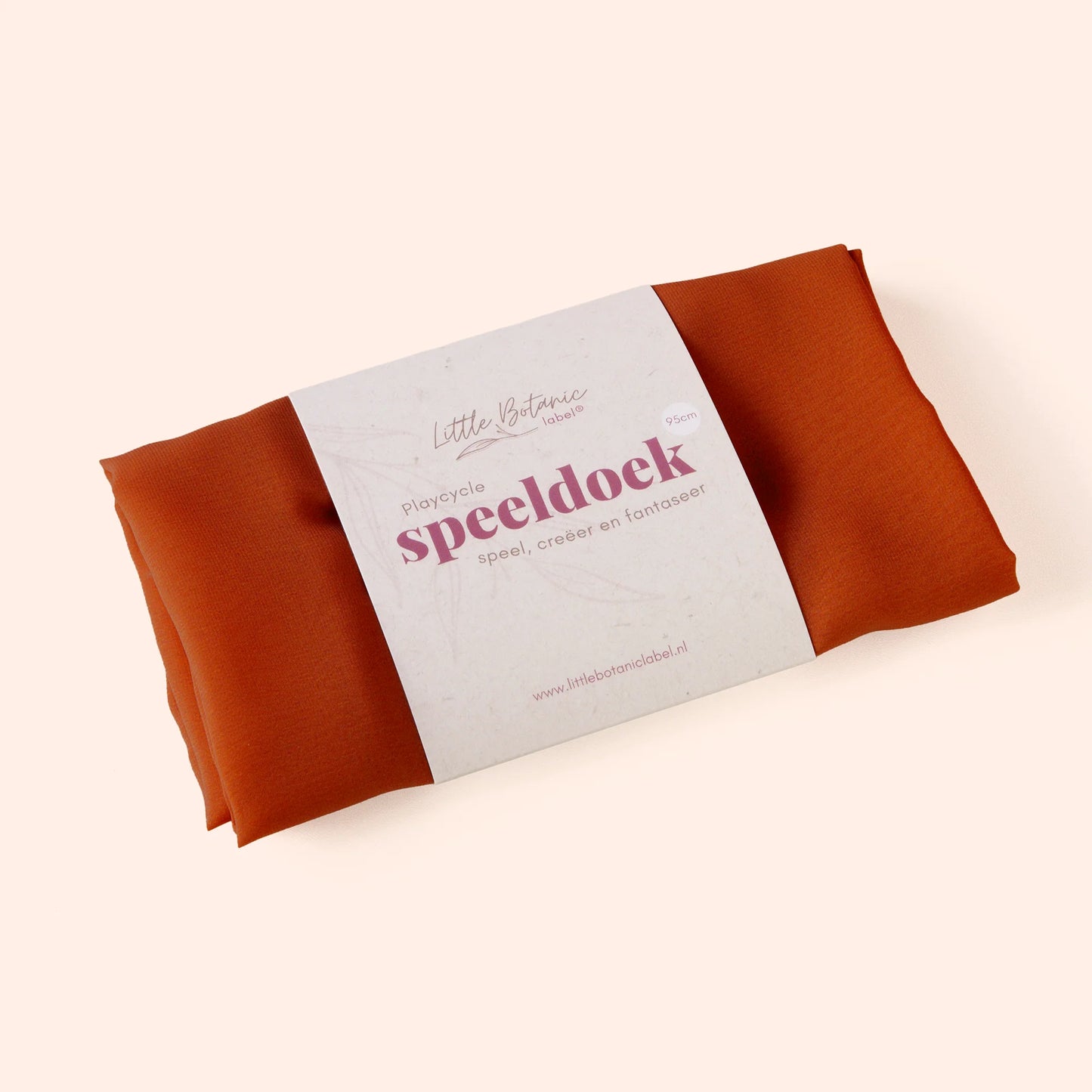 Little Botanic label | Playcycle speeldoek | Oranje | Groot