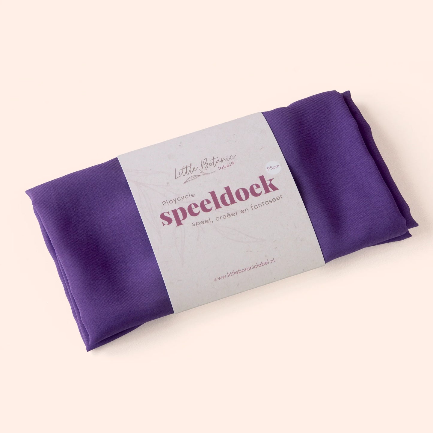 Little Botanic label | Playcycle speeldoek | Paars | Groot