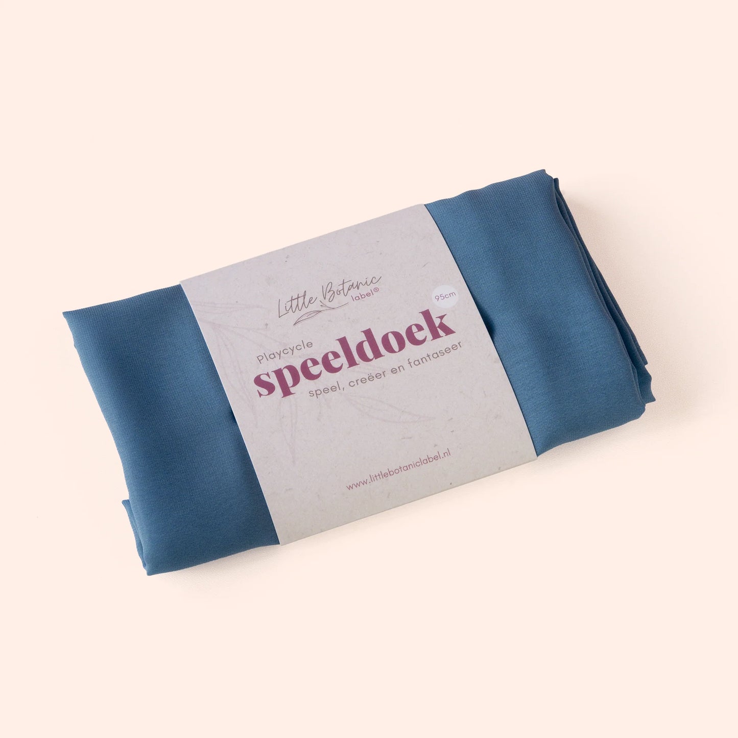 Little Botanic label | Playcycle speeldoek | Pastel blauw | Groot