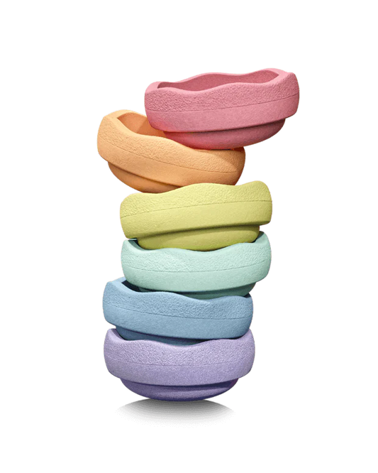 Stapelstein® | Rainbow set | Pastel | 6 stuks