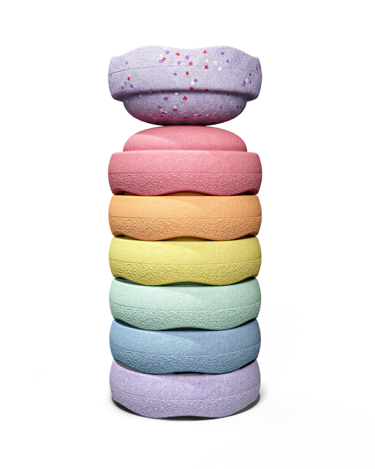Stapelstein® | Winter special | Mini rainbow set | Pastel