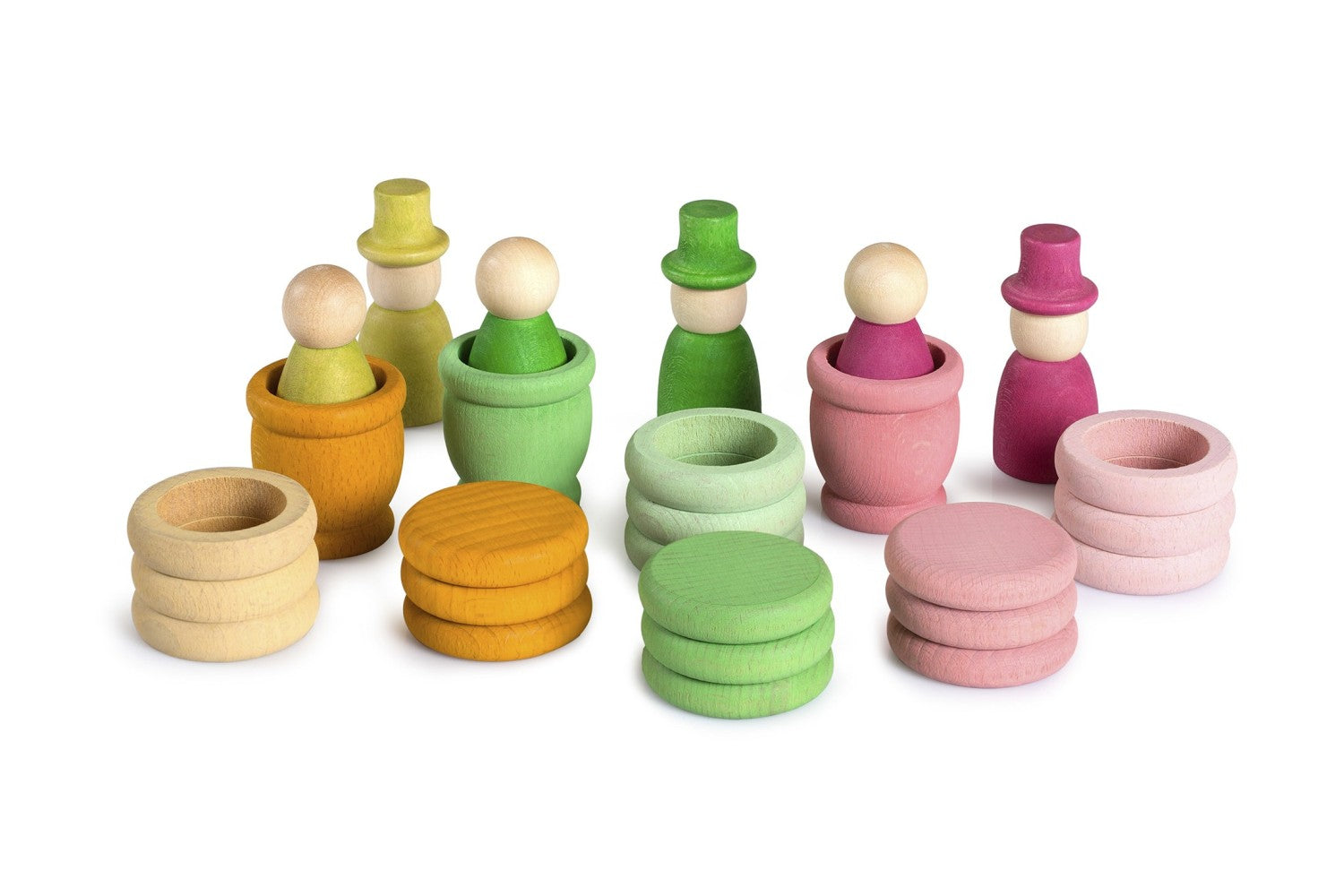 Detail van Aguamarina Spring met Nins, mates, ringen en munten