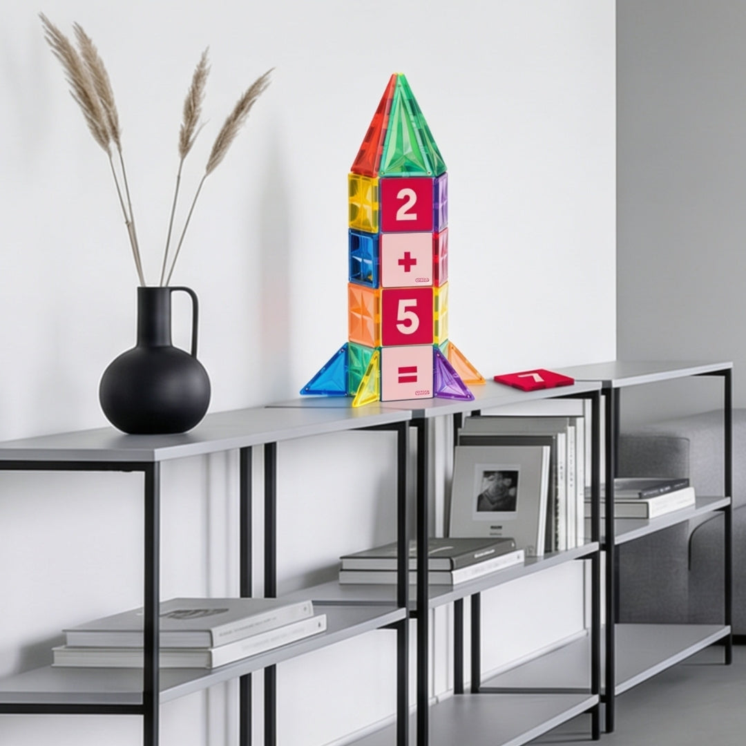 Raket van magnetische tegels met Coblo-cijfertoppers