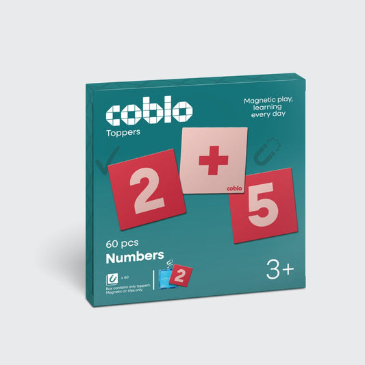 Verpakking van Coblo Toppers Cijfers - 60 stuks