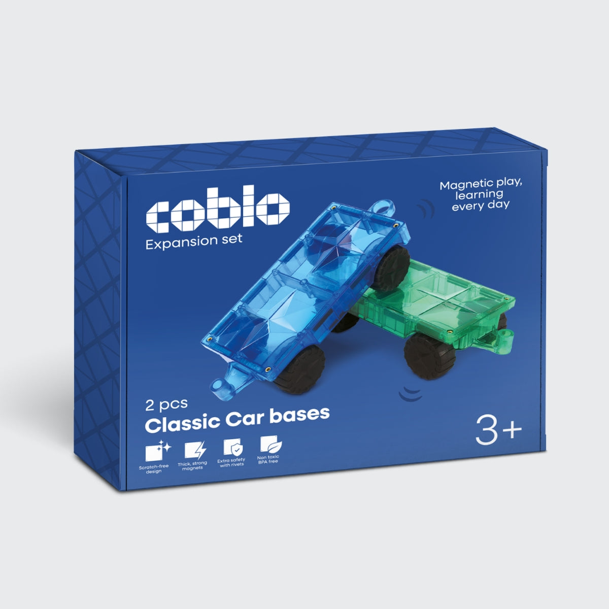 Verpakking van Coblo Classic auto-onderstellen - 2 stuks