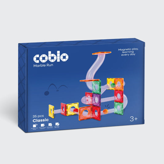 Verpakking van Coblo Classic knikkerbaan - uitbreiding 35 onderdelen