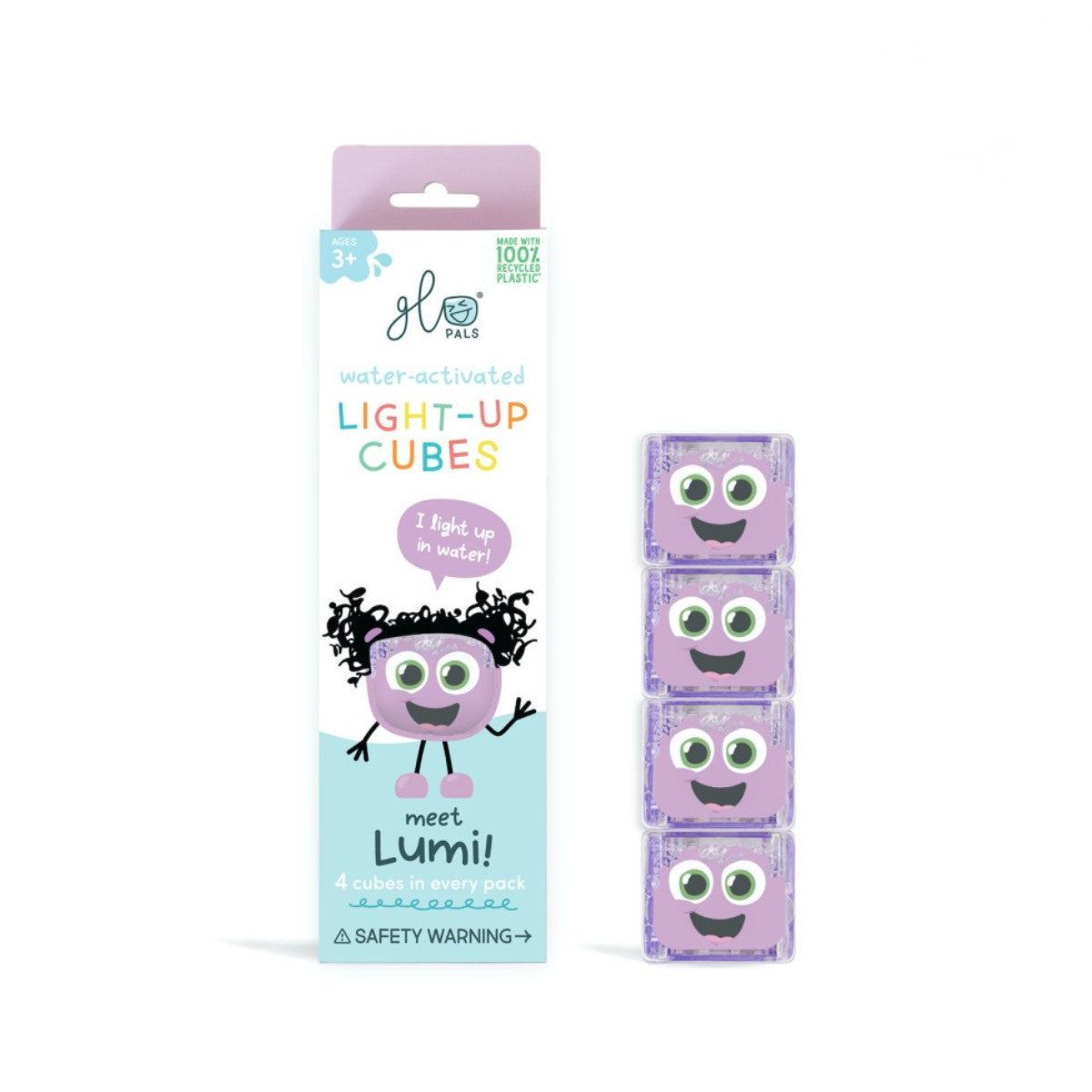 Glo Pals | Light up cubes | Paars | Lumi