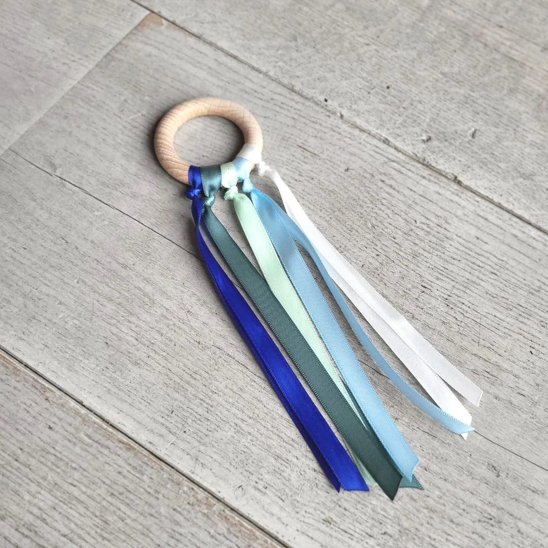 Little Botanic label | Handvlieger | Groen en blauw