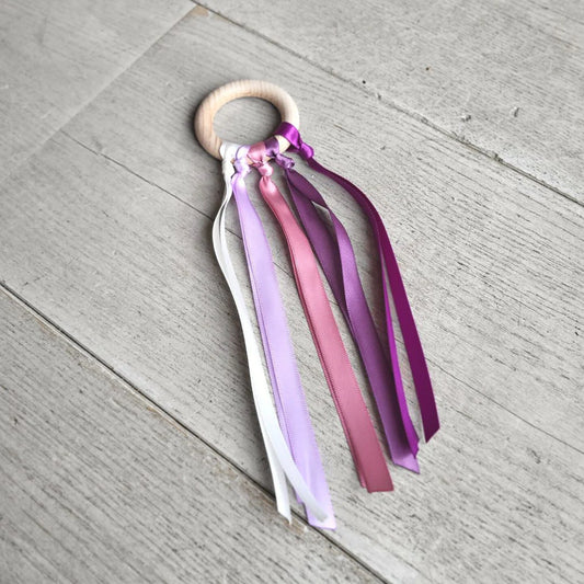 Little Botanic label | Handvlieger | Roze en paars