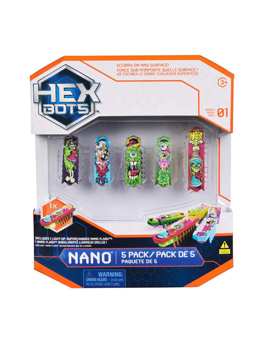 Hex Bots™ | Nano | 5-pack