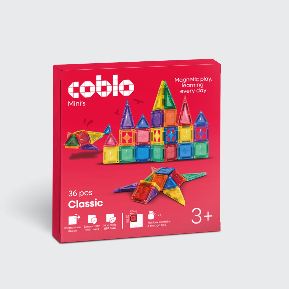 Verpakking van Coblo Mini - Classic 36 stenen