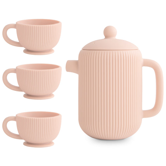 Mushie | Silicone Play Tea Set | Blush