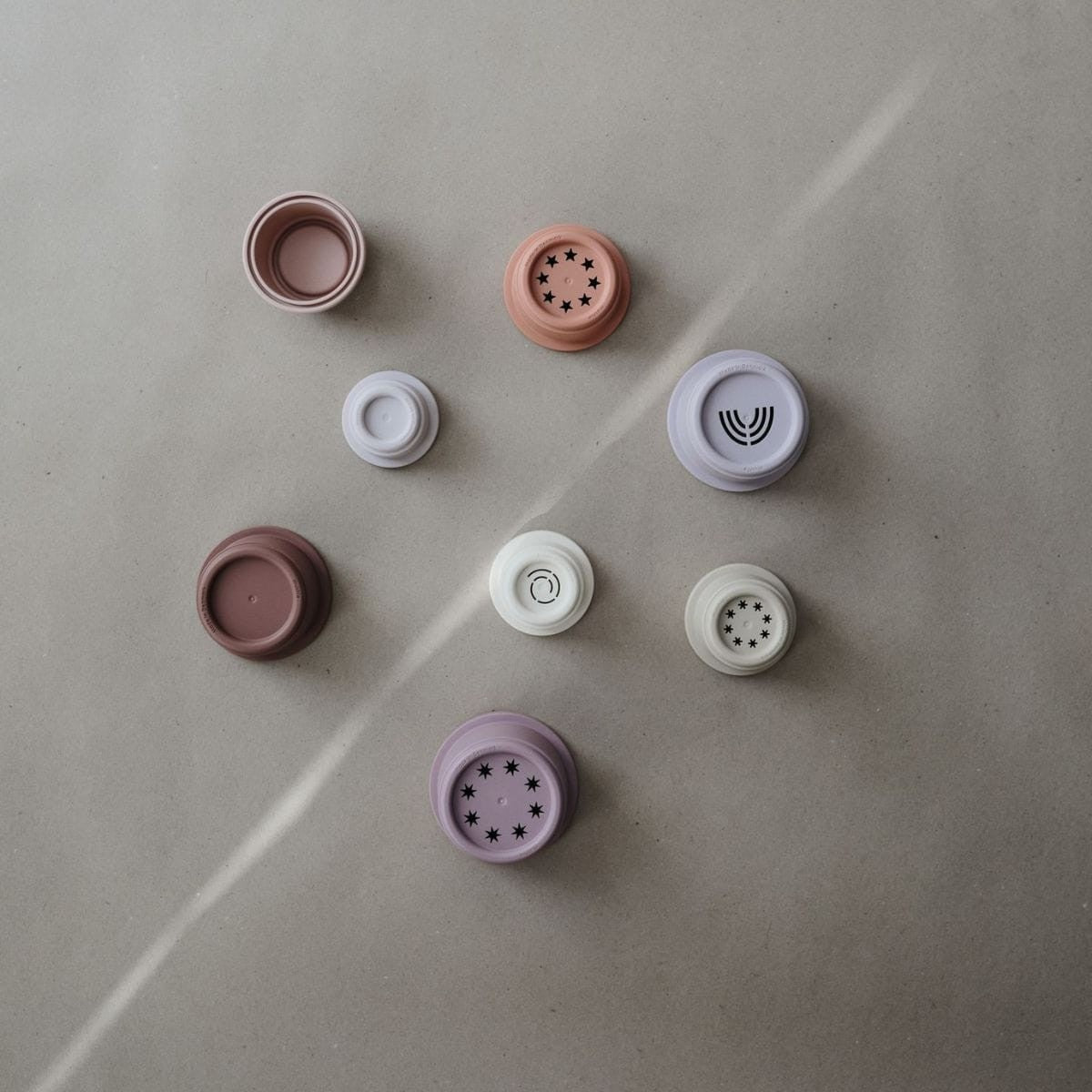 Mushie | Stacking Cups | Pastel